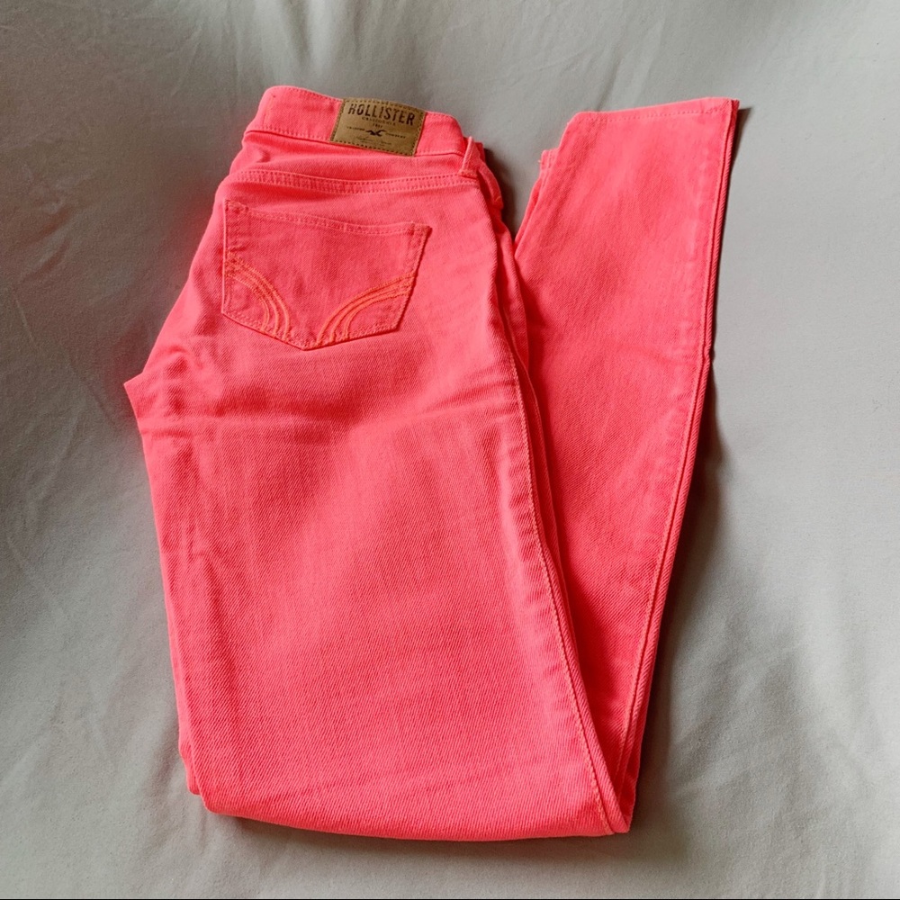 Hollister Co. Skinny Jeans Bright Coral - Size 0